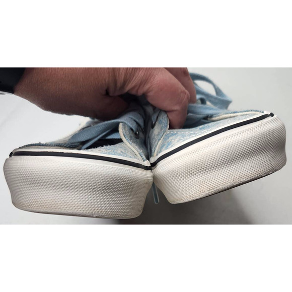 Vans Unisex Adults Denim Destroy Sk8-Hi Tampered Lace-Up Sneakers Size M4.5 W6 - Picture 4 of 9